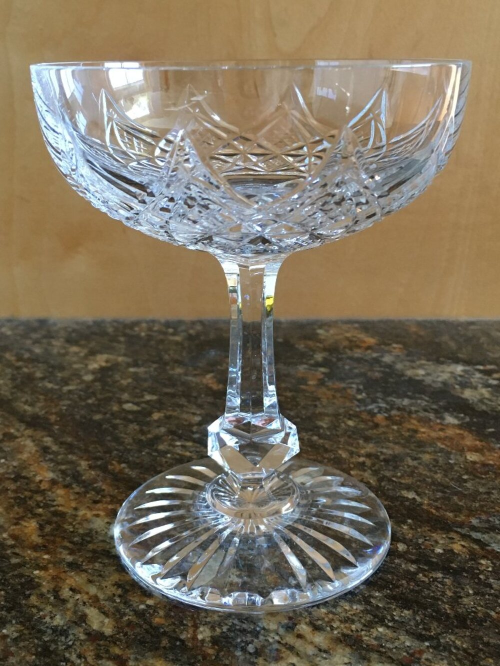 Vintage Baccarat France Cut Crystal 'Colbert' Champagne Coupe - Coupe #5